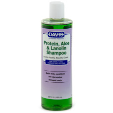Davis Protein &amp; Aloe &amp; Lanolin Shampoo ДЭВИС ПРОТЕИН АЛОЭ ЛАНОЛИН шампунь для собак и кошек, концентрат, 0.355 л.