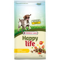Happy Life Adult with Chicken ХЕППІ ЛАЙФ З КУРКОЮ сухий преміум корм для собак усіх порід , 3 кг., Пакунок см.