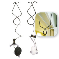 Flamingo Doorhanger Mouse ФЛАМИНГО МЫША со звуковым чипом, подвес на дверь, интерактивная игрушка для кошек