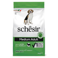 Schesir Dog Medium Adult Lamb ШЕЗІР ДОРОСЛИЙ СЕРЕДНІХ ЯГНЯ сухий монопротеїновий корм для собак середніх порід , 3 кг., Пакунок см.