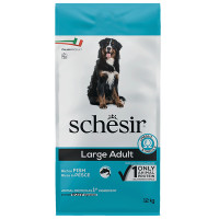 Schesir Dog Large Adult Fish ШЕЗІР ДОРОСЛИЙ ВЕЛИКИХ РИБА сухий монопротеїновий корм для собак великих порід , 12 кг., Пакунок см.