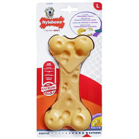 Nylabone Extreme Chew Cheese Bone НІЛАБОН СИРНА КІСТКА жувальна іграшка для собак, смак сиру , L, для собак до 23 кг см., Сир см., 17,5x8x4 см см.