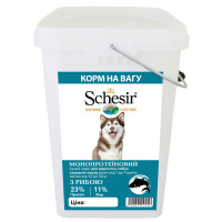 Schesir Dog Medium Adult Fish ШЕЗИР ВЗРОСЛЫЙ СРЕДНИХ РЫБА сухой монопротеиновый корм для собак средних пород, 4 кг., на вес см.