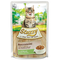 Stuzzy Cat Veal ШТУЗІ ТЕЛЯТИНА в соусі консерви для котів, вологий корм, пауч 85г , 0.085 кг.