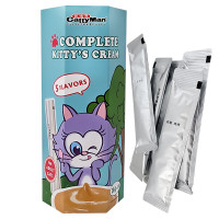 CattyMan Complete Kitty’s Cream КЕТТІМЕН ІКРА З КУРКОЮ, ЛОСОСЕМ, ТУНЦЕМ, ЯЛОВИЧИНОЮ, КАЧКОЮ рідкі ласощі для котів , 0.16 кг., набір 5 смаків х 2 шт.х16 г см.