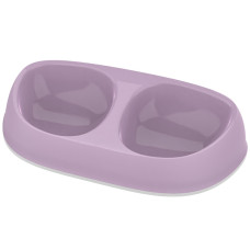 Moderna Double Sensibowl МОДЕРНА СЕНСІБОУЛ подвійна миска для котів, 2х200мл , Ліловий см., 2x200 мл см., 29(Д) х 15(Ш) х 6(В) см см.