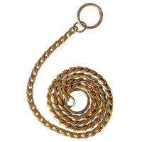 Ring5 Heavy Gold РІНГ5 ВАЖКИЙ ЗОЛОТИЙ плетений нашийник-ланцюжок для собак , 70 см см., Золотий см.