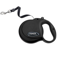 Coastal Power Walker Retractable Leash КОСТАЛ рулетка-повідець для собак, стрічка 4.8м , 50 кг., Чорний кг.