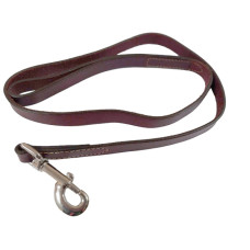 Coastal Circle-T Dog Leash КОСТАЛ СЕРКЛ-Т шкіряний повідець для собак, 2смХ1.2м , Коричнево-червоний см.