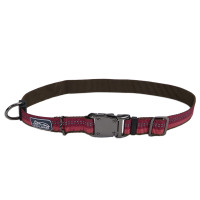 Coastal K9 Explorer Collar КОСТАЛ К9 ЕКСПЛОРЕР світловідбивний нашийник для собак, 2.5х30-46см , Малиновий см., 2,5 x 30-46 см см.