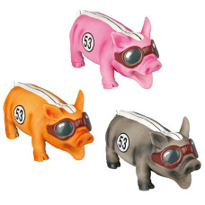 Flamingo Race Pig ФЛАМІНГО ГОНОЧНЕ ПОРОСЯ хрюкаючий, латексна іграшка для собак , 21х10х12 см см.