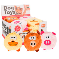 Flamingo Plush Head Duck Pig Wild ФЛАМІНГО КАЧКА СВИНЯ КАБАН м’яка іграшка з пищалкою для собак , 13 см см.
