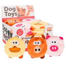 Flamingo Plush Head Duck Pig Wild ФЛАМІНГО КАЧКА СВИНЯ КАБАН м’яка іграшка з пищалкою для собак , 13 см см.