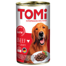 TOMi Beef ТОМІ ЯЛОВИЧИНА консерви для собак, вологий корм , 1.2 кг.