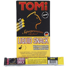 TOMi Liquid Snack Poultry, Liver&Biotin ТОМІ ПТИЦЯ ТА ПЕЧІНКА З БІОТИНОМ рідкі ласощі для котів , 0.015 кг.