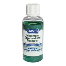 Davis Maximum Chlorhexidine Shampoo ДЕВІС МАКСИМУМ ХЛОРГЕКСИДИН шампунь з 4% хлоргексидином для собак і котів із захворюваннями шкіри та шерсті , 0.05 л.
