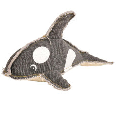 Flamingo Canvas Dolphin ФЛАМІНГО ДЕЛЬФІН м’яка іграшка з пищалкою для собак , 12х14х25 см см.