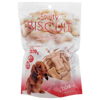 DoggyMan Biscuit Strawberry ДОГГИМЕННЫЙ БИСКВИТ КЛУНА фруктовое печенье, лакомство для собак , 0.22 кг.