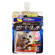 CattyMan Creamy Milk КЕТТІМЕН ВЕРШКОВЕ ПЮРЕ З МОЛОКОМ рідкі ласощі для котів , 0.07 кг.