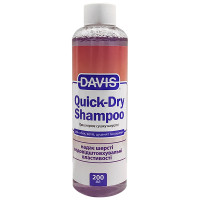 Davis Quick-Dry Shampoo ДЕВІС ШВИДКА СУШКА шампунь для собак і котів, концентрат , 0.2 л.