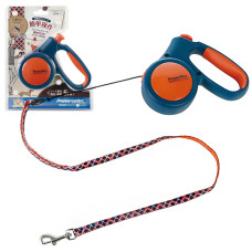 DoggyMan Retractable Lead Trad Style S ДОГГІМЕН ДОГГІ ВОЛКЕР повідець рулетка для собак до 10кг, трос 5м , Cиній см., S, для собак до 10 кг см., трос 5 м см.