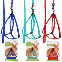 Flamingo Rabbit Y-Harness with Leash ФЛАМИНГО Y-шлей и поводок для кролика , в ассортименте см.
