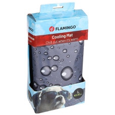 Flamingo Cooling Pad Drop ФЛАМІНГО ОХОЛОДЖУВАЛЬНА ПІДСТИЛКА КРАПЛІ для собак і котів , L см., 90(Д) х 50(Ш) х 0.6(В) см см., Сірий см.