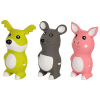 Flamingo Bocca Dog Mouse Pig ФЛАМИНГО БОККА СОБАКА СВИНЯЯ МЫШЬ латексная игрушка с пищалкой для собак , В ассортименте см.
