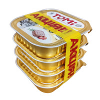 АКЦИЯ 3+1 TOMi Poultry Liver ТОМІ ПТИЦЯ ПЕЧІНКА консерви для котів, паштет , 0.4 кг., 4 упаковки по 100 г см.