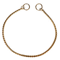 Ring5 Heavy Gold РІНГ5 ВАЖКИЙ ЗОЛОТИЙ плетений нашийник-ланцюжок для собак , 50 см см., Золотий см.