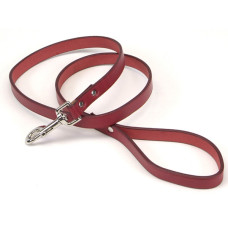 Coastal Circle-T Dog Leash КОСТАЛ СЕРКЛ-Т шкіряний повідець для собак, 2смХ1.2м , Червоний см.
