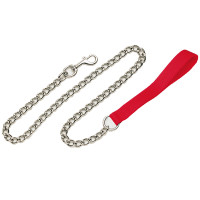 Coastal Titan Chain Dog Leash КОСТАЛ ПОВЕДОК-ЦЕПИ для собак, звено 2мм, Красный см., 0,6 см x 1,2м см.
