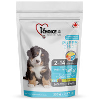1st Choice Puppy Medium&Large Chicken ФЕСТ ЧОЙС ЦУЦЕНЯ СЕРЕДНИЙ ВЕЛИКИЙ КУРКА сухий суперпреміум корм для цуценят середніх та великих порід , 0.35 кг., Пакунок см.