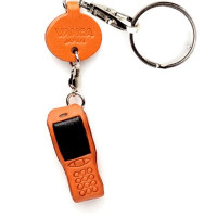 Vanca Cellular Phone ВАНКА МОБІЛЬНИЙ ТЕЛЕФОН 3D брелок на ключі, натуральна шкіра , 20х10х37 мм см.