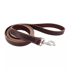 Coastal Circle-T Dog Leash КОСТАЛ СЕРКЛ-Т шкіряний повідець для собак, 2.5смХ1.8м , Коричневий см.