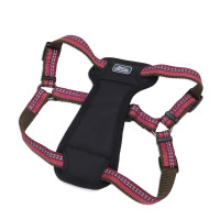 Coastal K9 Explorer Harness КОСТАЛ К9 ЕКСПЛОРЕР світловідбивна шлея з нагрудником для собак 11.3-22.6кг , Малиновий см., 2,5 х 50,8-76,2 см см., для собак 11,3-22,6 кг см.