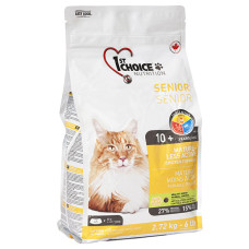 1st Choice Senior Mature Less Aktiv ФЕСТ ЧОЙС СЕНЬЙОР сухий суперпреміум корм для літніх чи малоактивних котів , 2.72 кг., Пакунок см.
