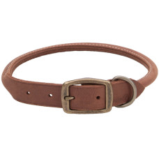 Coastal Circle-T Round Dog Collar КОСТАЛ СЕРКЛ-Т круглий шкіряний нашийник для собак, 1х40см , Шоколадний см.