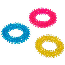 Flamingo Good4Fun Spike Ring ФЛАМІНГО ГУД ФО ФАН КІЛЬЦЕ З ШИПАМИ іграшка для собак, TPR-гума , 12,7 см см.