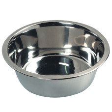 Flamingo Bowl Stainless Steel ФЛАМІНГО миска для собак, нержавіюча сталь , 1.6 л., 21 см - діам. із бортиком, 14 см - диам. дна см.