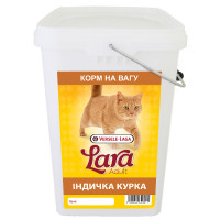 Lara Adult with Turkey &amp; Chicken ЛАРА ИНДИЧКА КУРКА сухой премиум корм для кошек, 4 кг., на вес см.