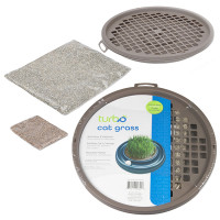 Coastal Turbo Cat Grass КОСТАЛ ТУРБО КЕТ ГРАСС трава для кошек, комплект