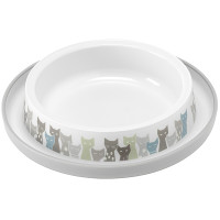 Moderna Trendy Dinner Maasai МОДЕРНА МАСАЇ миска для котів, 210мл , Сіро-білий см., 0.21 л., 15,7x15,7x3,4 см см.
