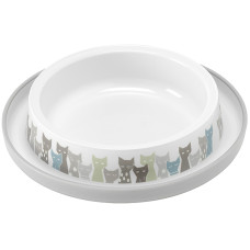 Moderna Trendy Dinner Maasai МОДЕРНА МАСАЇ миска для котів, 210мл , Сіро-білий см., 0.21 л., 15,7x15,7x3,4 см см.