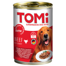TOMi Beef ТОМІ ЯЛОВИЧИНА консерви для собак, вологий корм , 0.4 кг.