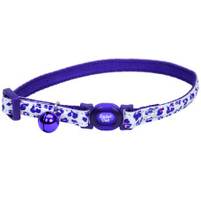 Coastal Fashion Safe Cat Collar КОСТАЛ безпечний нашийник що світится в темряві для котів , Фіолетовий леопард см., 1х20-30 см см.