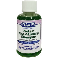 Davis Protein & Aloe & Lanolin Shampoo ДЕВІС ПРОТЕЇН АЛОЕ ЛАНОЛІН шампунь для собак і котів, концентрат , 0.05 л.