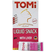 TOMi Liquid Snack Liver&Biotin ТОМІ ПЕЧІНКА З БІОТИНОМ рідкі ласощі для котів , 0.01 кг.