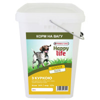 Happy Life Adult with Chicken ХЕППІ ЛАЙФ З КУРКОЮ сухий преміум корм для собак усіх порід , 4 кг., На вагу см.