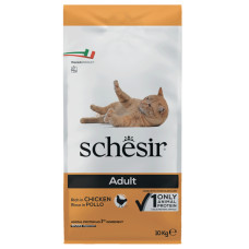 Schesir Cat Adult Chicken ШЕЗІР ДОРОСЛИЙ КУРКА сухий монопротеїновий корм для котів , 10 кг., Пакунок см.